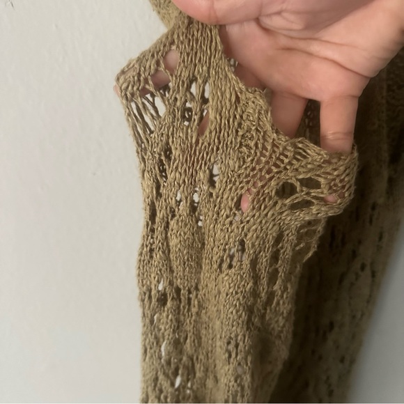 Urban Outfitters Starring at Stars Crochet Knit Bohemian Weatern Lace Tank M - Picture 7 of 9